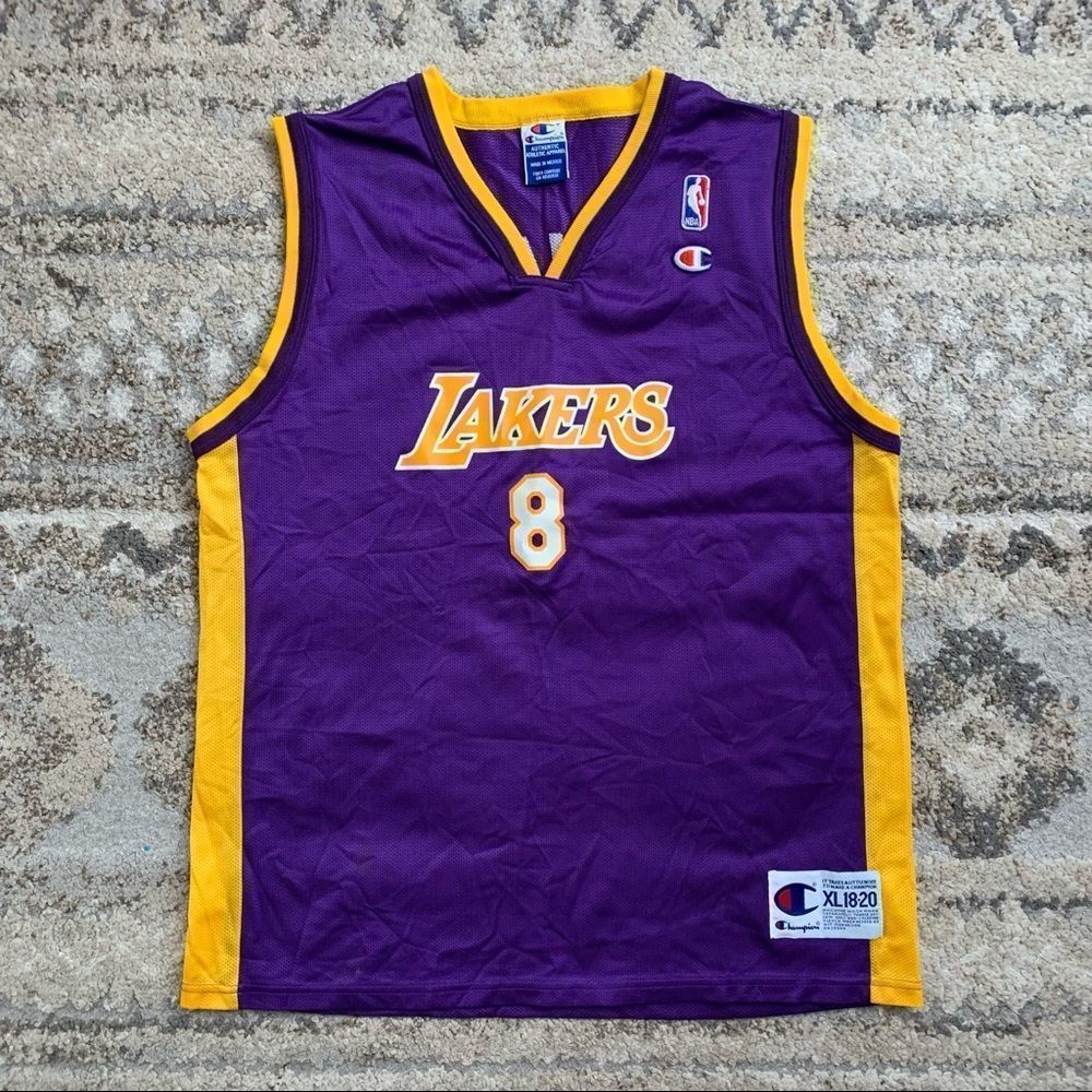 Champion LA Lakers Kobe Bryant 8 Away Jersey XL
